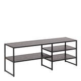 Wooden TV Stand Open With 3 Wooden Shelves - Seaford