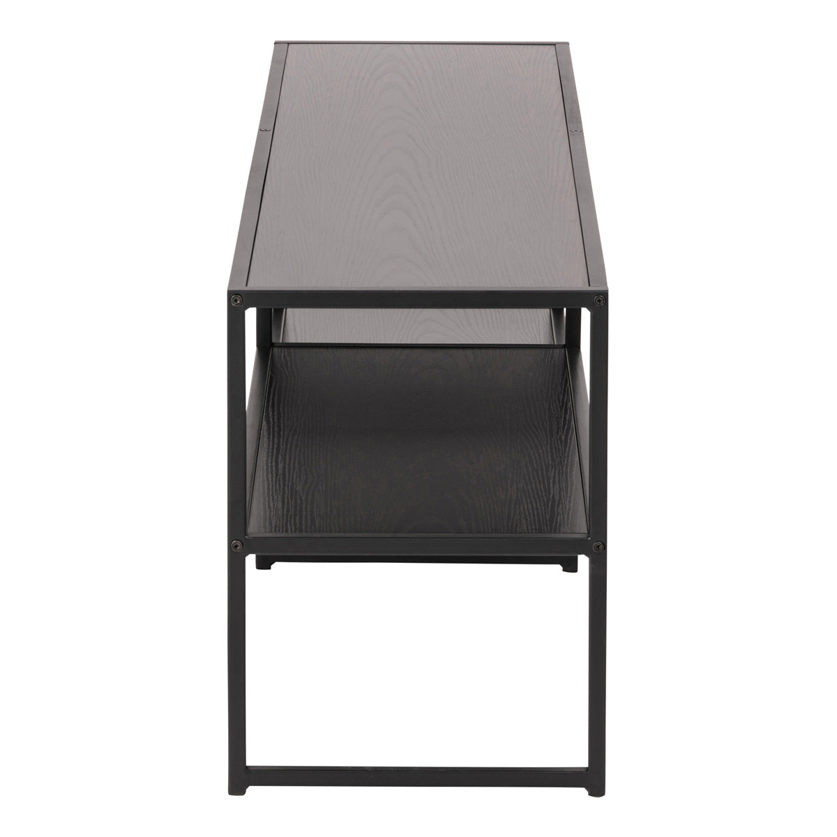 Wooden TV Stand Open With 3 Wooden Shelves - Seaford