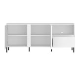 Wooden TV Stand Wide With 2 Doors And 1 Drawer - Avenale