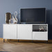 Wooden TV Stand 157.8cm Wide With 2 Doors And 1 Drawer - Avenale