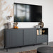 Wooden TV Stand Wide With 2 Doors And 1 Drawer - Avenale