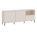 Wooden TV Stand Wide With 2 Doors And 1 Drawer - Avenale