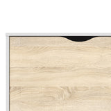 Wooden TV Stand Wide With 2 Drawers And 4 Shelves - Oslo