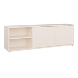 Wooden TV Stand Wide With 2 Push-to-Open Doors And 1 Open Shelf - Alice Springs