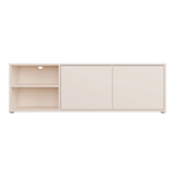 Wooden TV Stand Wide With 2 Push-to-Open Doors And 1 Open Shelf - Alice Springs