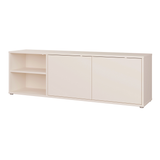 Wooden TV Stand Wide With 2 Push-to-Open Doors And 1 Open Shelf - Alice Springs