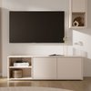 Wooden TV Stand Wide With 2 Push-to-Open Doors And 1 Open Shelf - Alice Springs