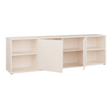 Wooden TV Stand Wide With 2 Push-to-Open Doors And 2 Open Shelves - Alice Springs