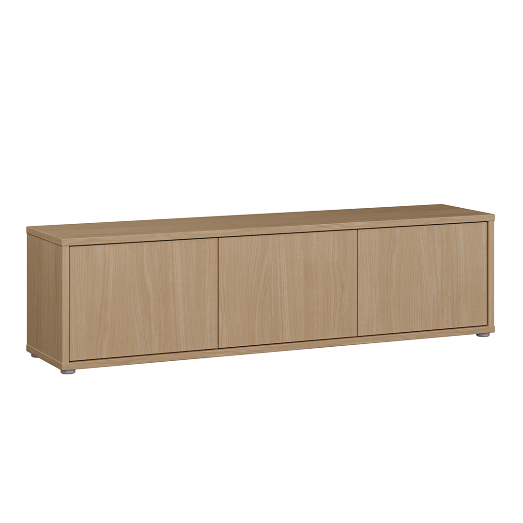Wooden TV Stand Wide With 3 Push-to-Open Doors - Alice Springs