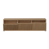 Wooden TV Stand Wide With 3 Push-to-Open Doors - Alice Springs