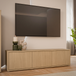 Wooden TV Stand 154.2cm Wide With 3 Push-to-Open Doors - Alice Springs