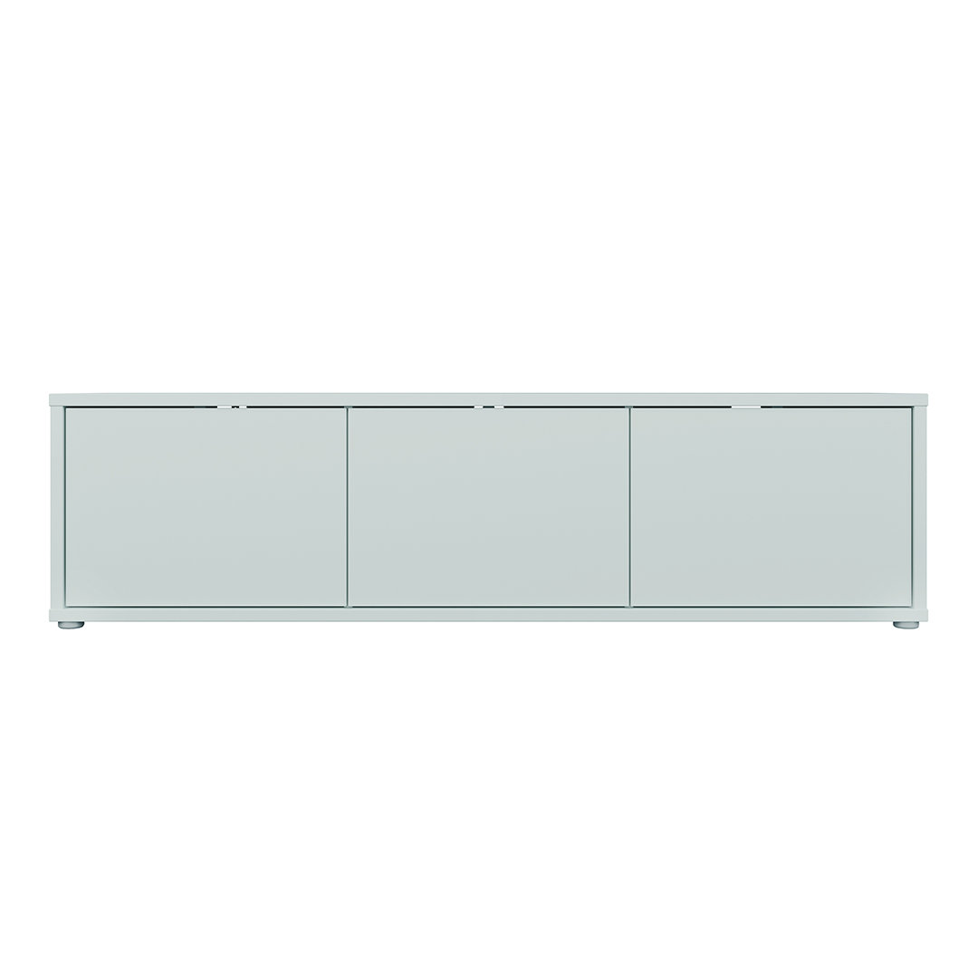 Wooden TV Stand Wide With 3 Push-to-Open Doors - Alice Springs