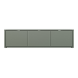 Wooden TV Stand Wide With 3 Push-to-Open Doors - Alice Springs