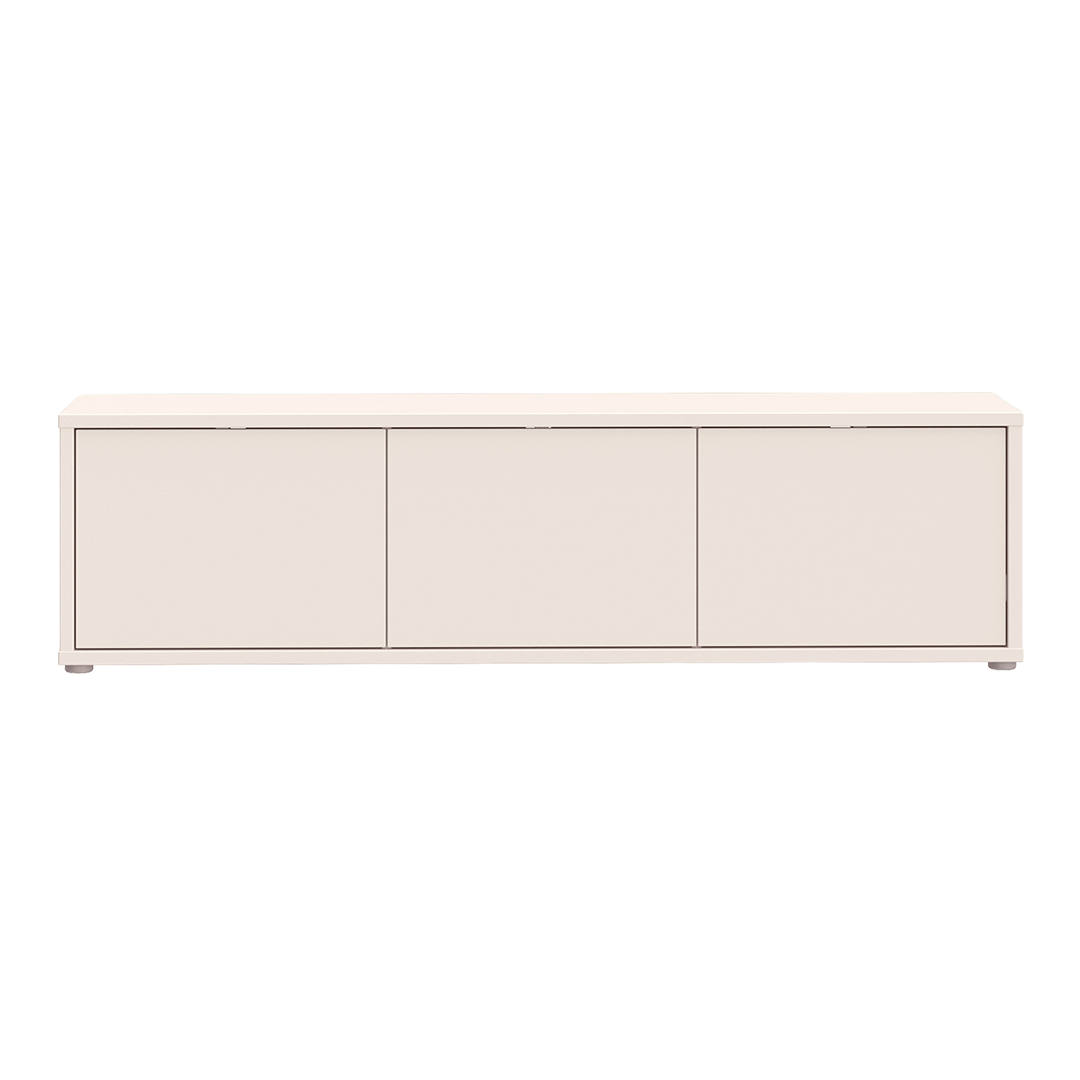 Wooden TV Stand Wide With 3 Push-to-Open Doors - Alice Springs