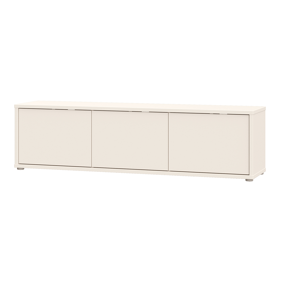 Wooden TV Stand Wide With 3 Push-to-Open Doors - Alice Springs