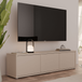 Wooden TV Stand 154.2cm Wide With 3 Push-to-Open Doors - Alice Springs