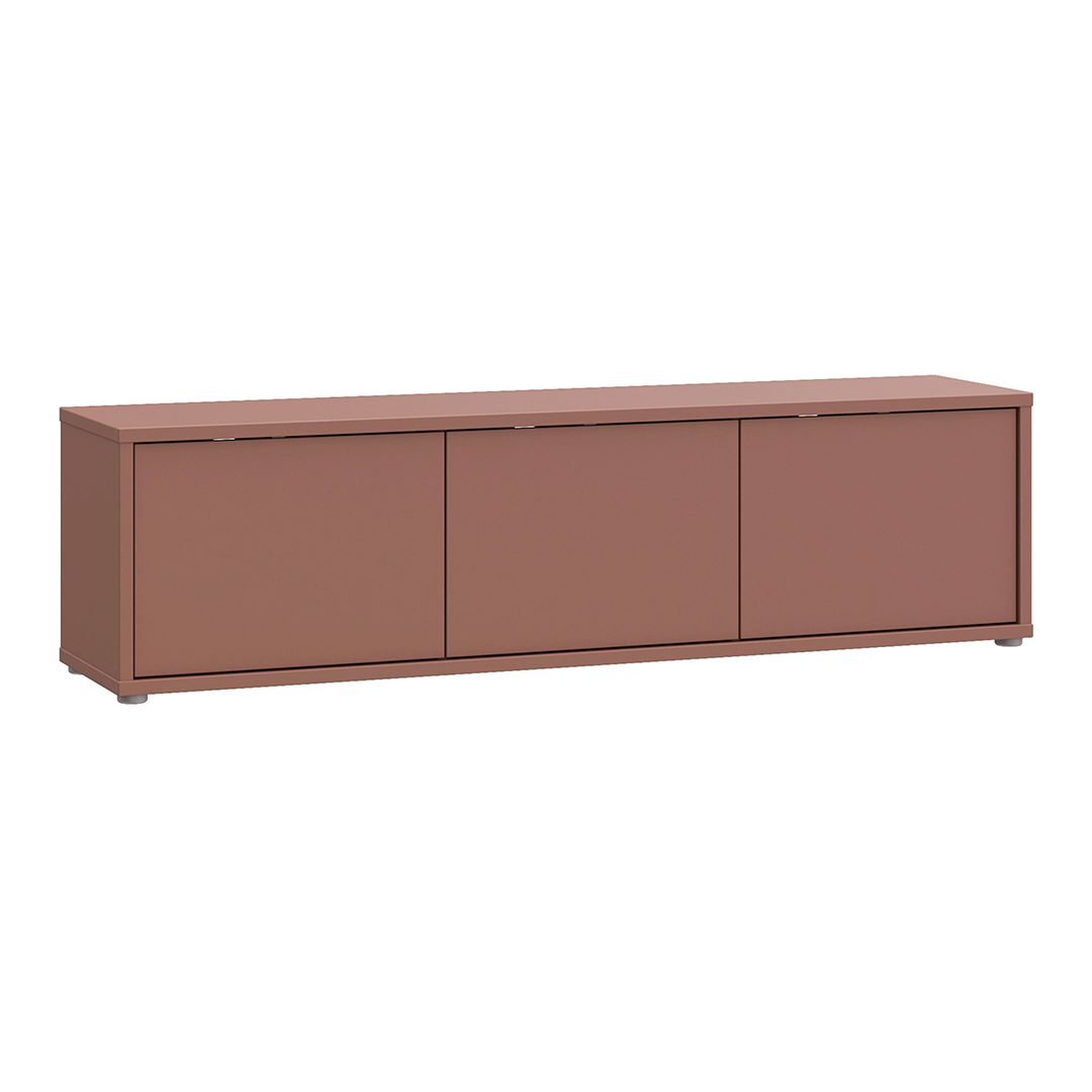Wooden TV Stand Wide With 3 Push-to-Open Doors - Alice Springs