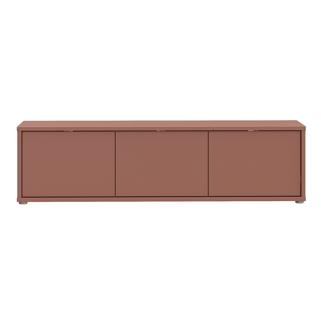 Wooden TV Stand Wide With 3 Push-to-Open Doors - Alice Springs