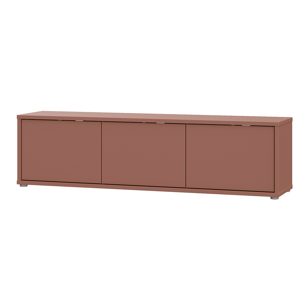Wooden TV Stand Wide With 3 Push-to-Open Doors - Alice Springs