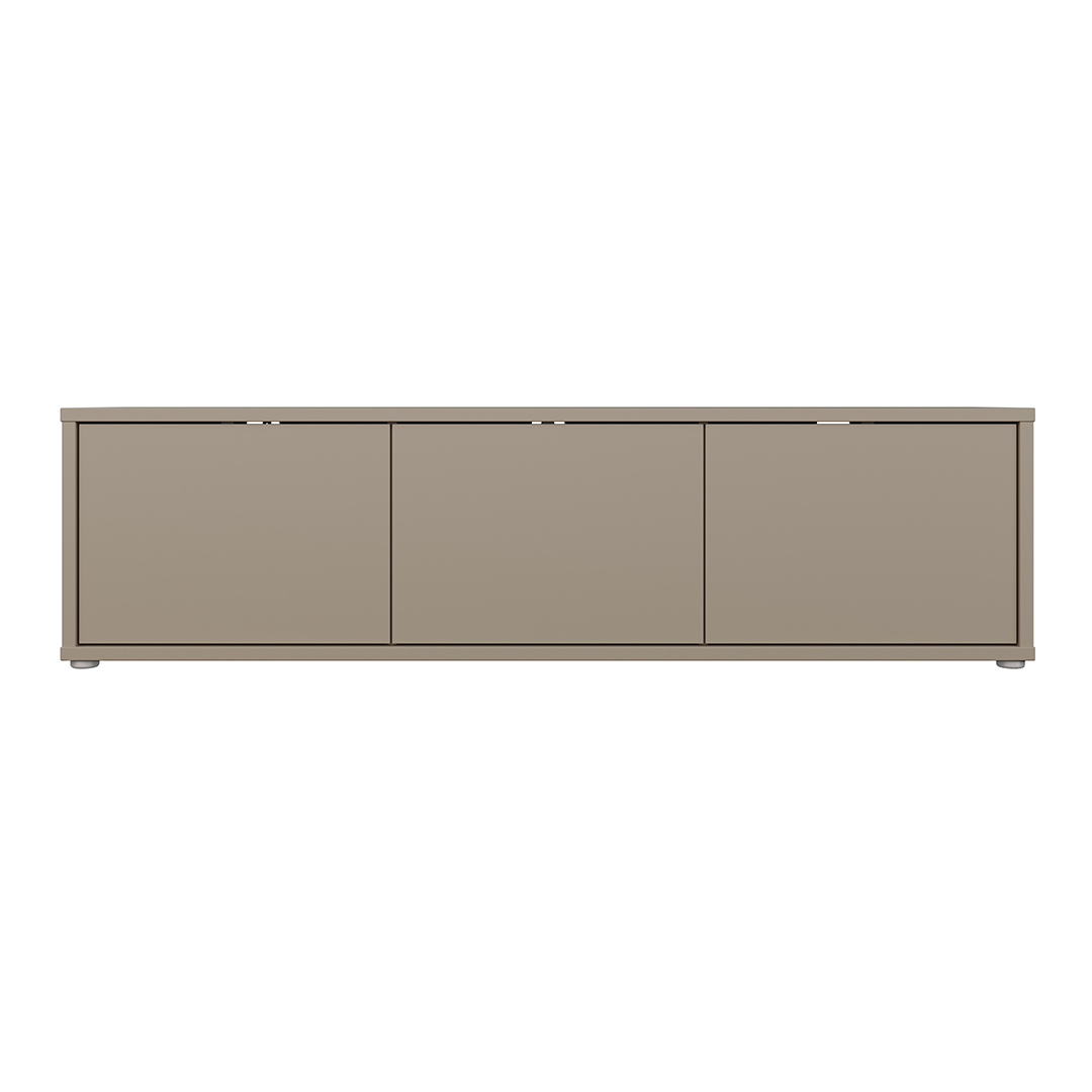 Wooden TV Stand Wide With 3 Push-to-Open Doors - Alice Springs