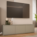Wooden TV Stand 154.2cm Wide With 3 Push-to-Open Doors - Alice Springs