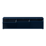 Wooden TV Stand Wide With 3 Push-to-Open Doors - Alice Springs