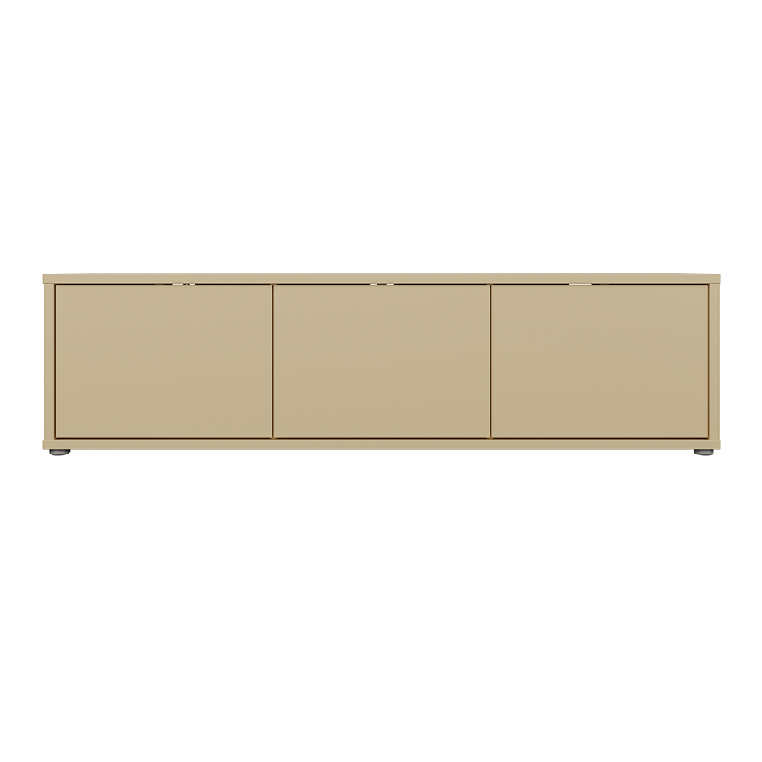 Wooden TV Stand Wide With 3 Push-to-Open Doors - Alice Springs
