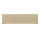 Wooden TV Stand Wide With 3 Push-to-Open Doors - Alice Springs