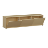 Wooden TV Stand Wide With 3 Push-to-Open Doors - Alice Springs