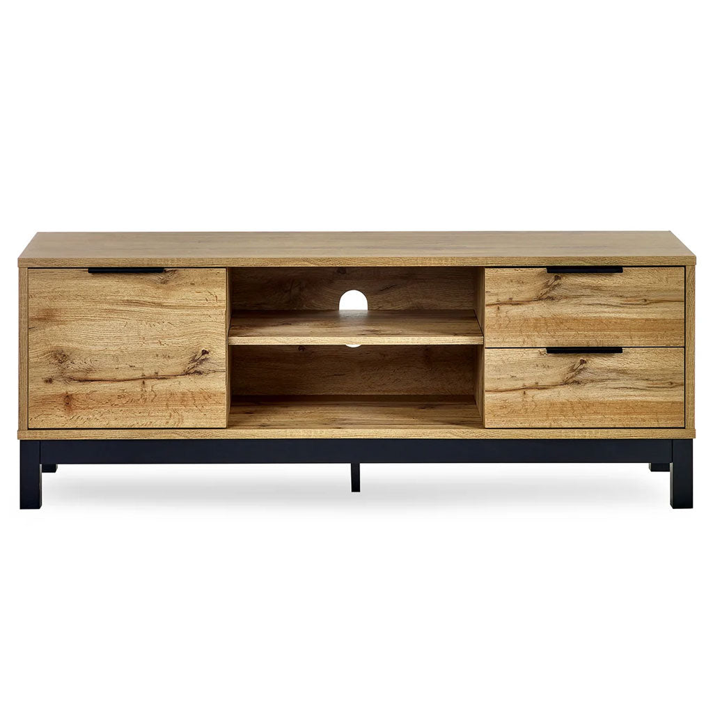 Wooden TV Stand With 1 Door And 2 Drawers - Bali