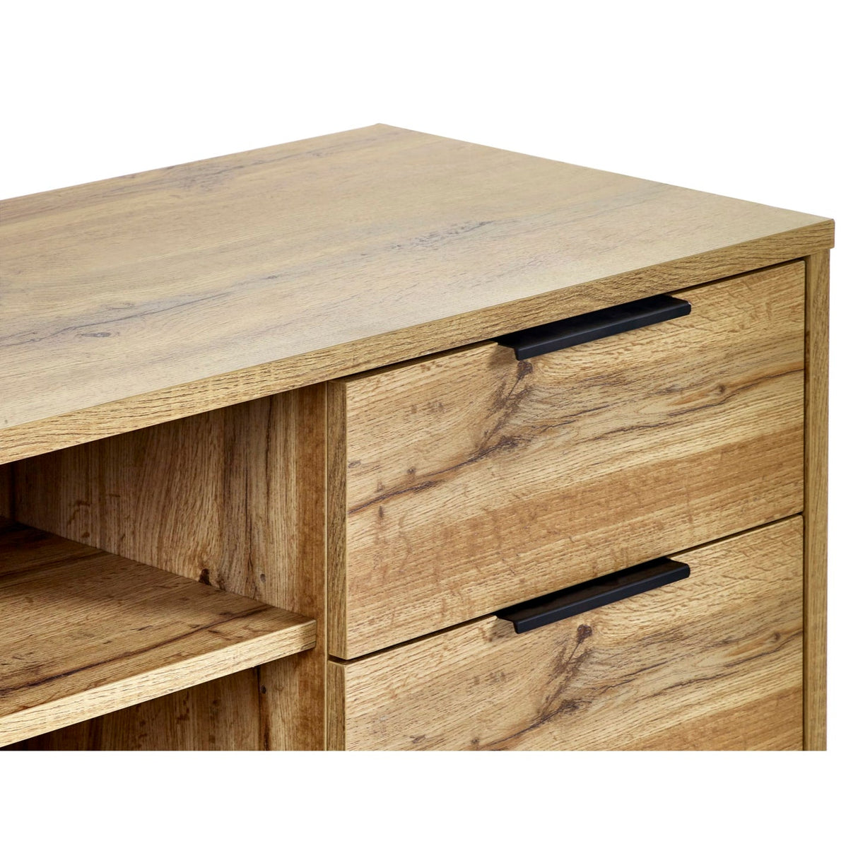 Wooden TV Stand With 1 Door And 2 Drawers - Bali