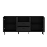 Wooden TV Stand With 2 Doors And 2 Drawers - Lusaka