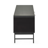 Wooden TV Stand With 2 Doors And 1 Shelf - Alvin