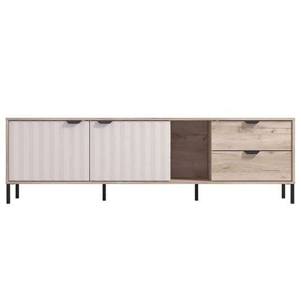 Wooden TV Stand With 2 Doors And 2 Drawers - Evanston