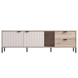Wooden TV Stand With 2 Doors And 2 Drawers - Evanston