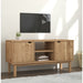 Wooden TV Stand With 2 Doors And 2 Shelves - Otta