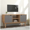 Wooden TV Stand With 2 Doors And 2 Shelves - Otta