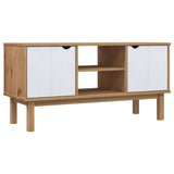 Wooden TV Stand With 2 Doors And 2 Shelves - Otta