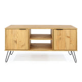 Wooden TV Stand With 2 Doors - Augusta
