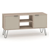 Wooden TV Stand With 2 Doors - Augusta