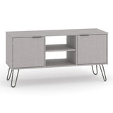 Wooden TV Stand With 2 Doors - Augusta