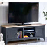 Wooden TV Stand With 2 Doors - Bordeaux