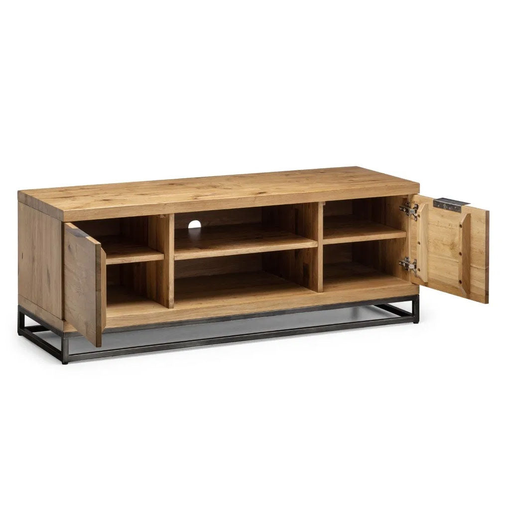 Wooden TV Stand With 2 Doors - Brooklyn