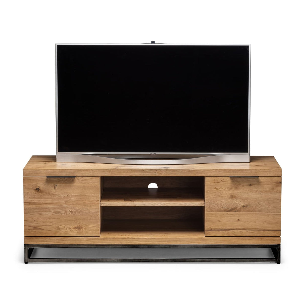 Wooden TV Stand With 2 Doors - Brooklyn