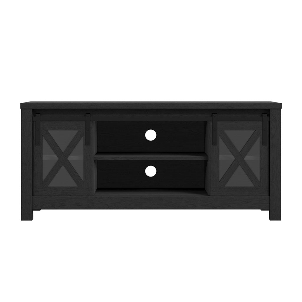 Wooden TV Stand With 2 Doors - Clover
