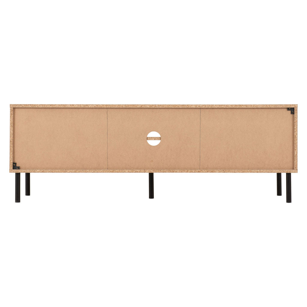 Wooden TV Stand With 2 Doors - Leon