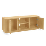 Wooden TV Stand With 2 Doors - Louis