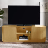 Wooden TV Stand With 2 Doors - Louis