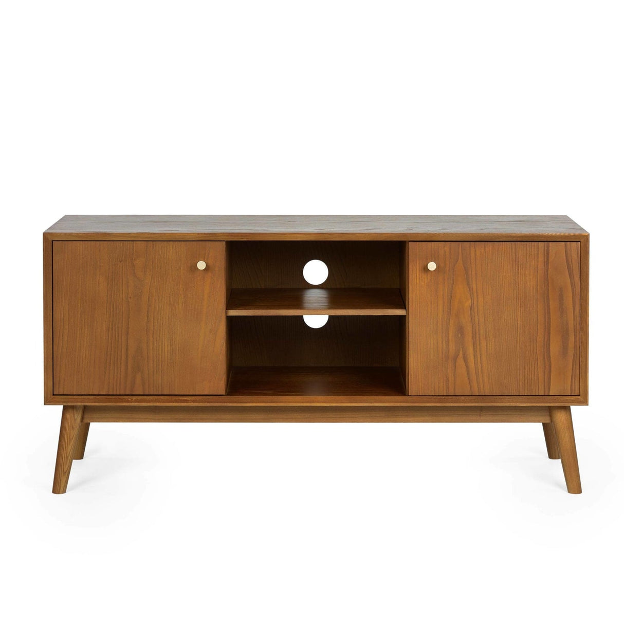 Wooden TV Stand With 2 Doors - Lowry