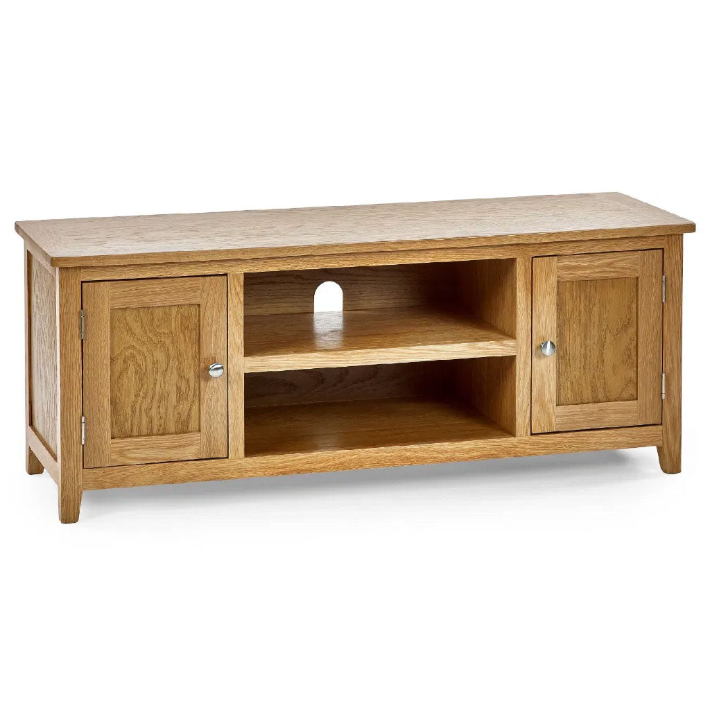 Wooden TV Stand With 2 Doors - Mallory